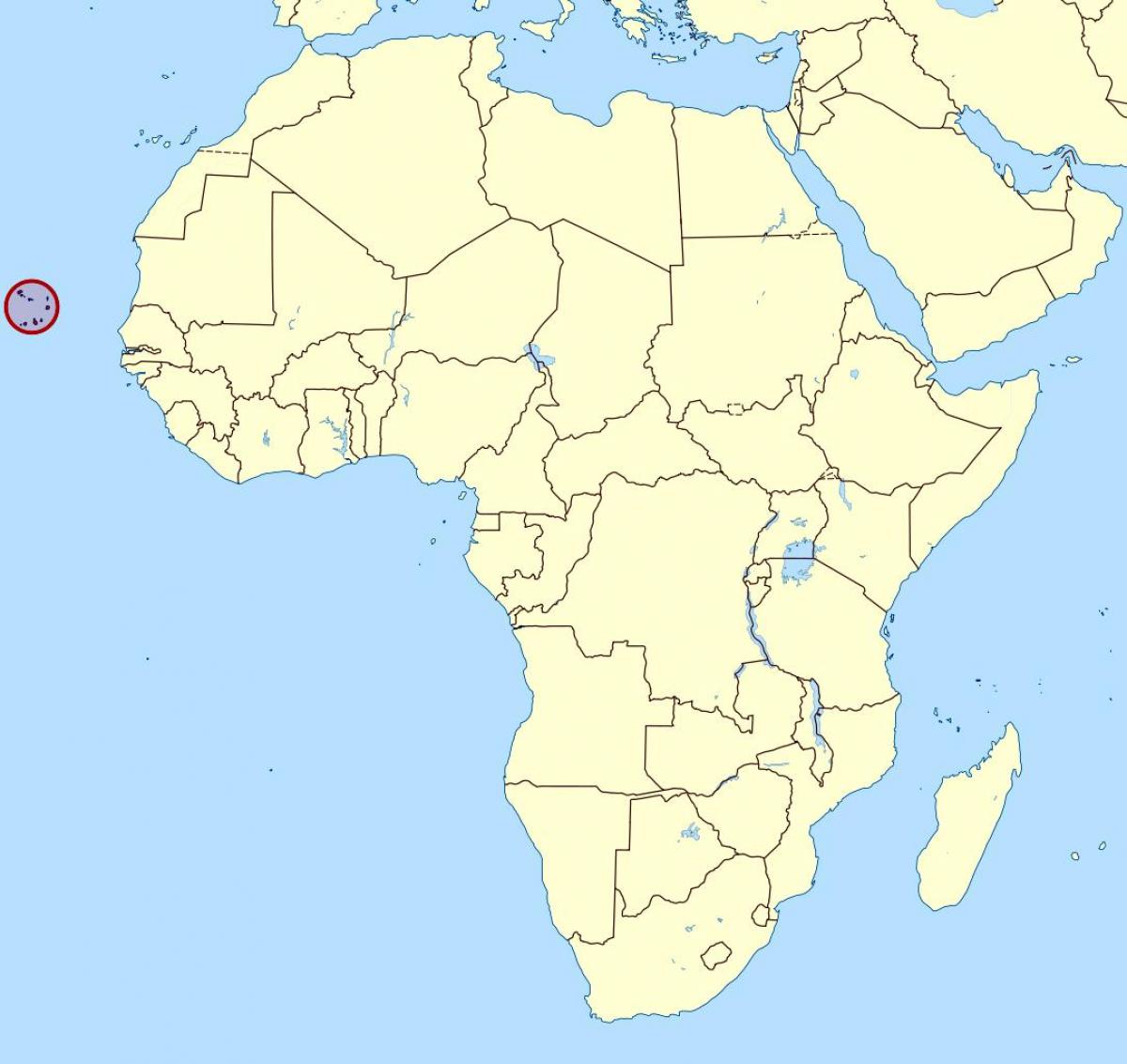 Cape Verde haritası harita konumu