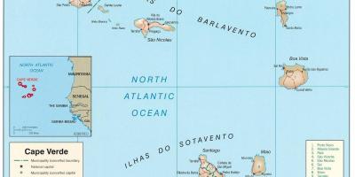 Harita Cape Verde gösteriliyor 