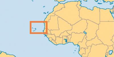 Dünya haritasında göster Cape Verde 