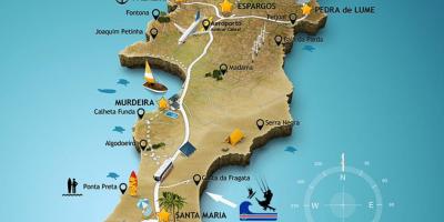 Santa maria, Cape Verde haritası 